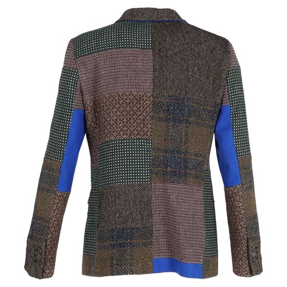 Etro Patchwork Tweed Blazer in Multicolor Wool - Picture 3 of 6